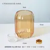 Portavelas de Vidrio Estilo Chino con Cubierta de Vidrio a Prueba de Viento, Decoración del Hogar de Aromaterapia de Lujo Ligero, Base de Vela para Decoración de Sala de Té con Incienso Zen