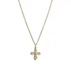 Collar con Colgante de Cruz de Diamantes Completa Moda Estilo Coreano para Mujer, Cadena para Clavícula Versátil de Lujo Ligero Personalizada al por Mayor