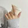 Anillo de Plata de Ley S925 Trenzado Nudo de Moda para Mujer, Abierto Ajustable, Nicho de Alta Gama, Lujo Accesible, Versátil, Nuevo Producto