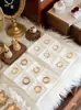Estante de Joyería Retro Soporte de Exhibición Modelo Soporte para Collares Bandeja para Joyas Pendientes Anillos Puesto de Exhibición Accesorios para Transmisión en Vivo
