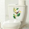 Novos adesivos coloridos de buquê para vaso sanitário CH adesivos decorativos para tampa de vaso sanitário flor autoadesiva adesivos de parede