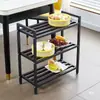 Suporte de Vegetais em Ferro para Restaurante de Hot Pot, Prateleira de Armazenamento Simples de Cozinha em Camadas, Suporte para Ingredientes, Uso Comercial