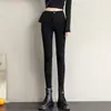 Leggings Pretas para Mulheres, Novo Estilo Primavera 2026, Cintura Alta, Emagrecedor, Justas, Calças Lápis Elásticas, Calças Pretas Pequenas