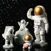 Decoração Criativa de Astronauta Espacial em Resina para Mesa de Escritório, Estúdio Suave, Estante, Casa Moderna, Presente de Aniversário