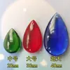 Colgante de Joyería de Cristal Artificial Colorido en Forma de Gota de Agua Collar de Gota de Agua Mediano Grande Material de Letras Planas Accesorios de Joyería