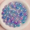 16mm de alta qualidade uv de duas cores gradiente floral estourar contas frisado diy celular cadeia chaveiro material acessórios