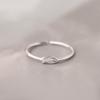 Anillo Simple Estilo Coreano Anillo de Pez Pequeño Simple INS Moda Nuevo Pequeño Fresco Versátil Chapado en Plata Anillo Abierto de Pez Koi