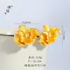 Colar com Pingente de Flor de Peônia Dourada Escovada com Diamantes, Estilo Igual à Loja Pu Zuo Jin, Novo Colar Clavícula Chinoiserie