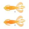 Isca Artificial Macia Camarão Flutuante Isca Duas Cores Isca para Robalo Isca para Peixe Mandarin 7cm Equipamento de Pesca Atacado Um Pacote