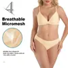 Zhanrun Transfronterizo Br01 Dd02 Ropa Interior Femenina Sin Costuras Sin Aros Transpirable Copas Triangulares Conjunto de Ropa Interior Forma de T