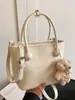 Bolso bandolera de alta gama, estilo europeo, sencillo, de color sólido, portátil, informal, combinable, de Corea del Sur