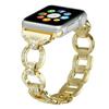 Adecuado para Apple Smart Watch Iwatch7654321 Correa de Reloj Anillo en Forma de 8 de una Sola Fila Correa de Reloj Metálica con Diamantes