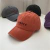 Gorra de béisbol vintage lavada para mujer, gorra de primavera y verano con letras bordadas, estilo coreano, suave, para estudiantes, para parejas, a la moda, para hombre