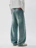 Muxi Clothing #Marca Tendência Retro High Street Americana calça Saber cleanfit Jeans Wide Leg Calça Longa Versátil Masculina