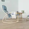 Sillón balancín nórdico sofá perezoso silla de balcón silla de ocio sillón reclinable para mujer embarazada sillón de casa para adulto simple