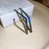 Pendientes colgantes de rombos con borlas tachonados de diamantes de aguja de plata transfronterizos europeos y americanos, pendientes exquisitos y de moda, pendientes versátiles y elegantes al por mayor