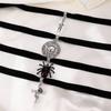 Joyería transfronteriza europea y americana pirata disco araña cruz rosa calavera collar de cuello cadena para el cuello de mujer gargantilla