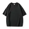 Nova camiseta de cor sólida de manga curta para mulheres no verão, estilo coreano, moderna, casual, versátil, algodão puro, manga meia-manga, camiseta básica masculina