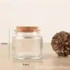 Frascos de vela personalizados con tapones de madera marrón, tazas de vela perfumada de vidrio mini de 200 ml al por mayor en stock, frascos de Biblia para DIY