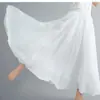 Saia de Camada Dupla para Mulheres, Roupa Feminina de Verão, Leve, Estilo Fada, Saia de Fada Fluida, Barra Larga, Comprimento Médio