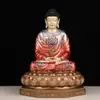 Estátua de Resina dos Três Tesouros das Oito Direções para Uso Doméstico, Buda dos Três Mundos Pintado, Buda Shakyamuni, Buda Amitabha Decoração para Casa
