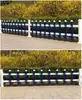 Valla Barandilla de Césped de Acero-Plástico PVC Engrosado Barrera de Aislamiento Valla de Cinta de Embellecimiento para Invernadero Jardín Exterior Macizo de Flores