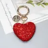 Llavero de corazón de diamantes completos colgante para llave de coche etiqueta de moda se puede abrir llavero de amor