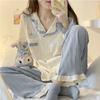 Pijama transfronteiriço verão das mulheres shorts de manga curta Yugui cão bordado arco bonito menina solta terno desgaste da casa