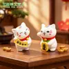 Figura creativa de gato de la suerte lindo para micro-paisajismo, accesorios de decoración DIY para casa de muñecas, adorno de escritorio mini