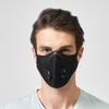 Máscara de Ciclismo Transfronteiriça para Homens e Mulheres com Válvulas Duplas de Respiração, Protetor Facial com Clipe para o Nariz, 3 Camadas, Quente e Lavável