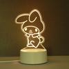 Presentes Atacado Luz Noturna 3D Atmosfera Criativa Luminosa Fixa Presente de Aniversário Logotipo Personalizado Acrílico Lâmpada de Mesa de Cabeceira