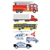 Fuente transfronteriza dibujos animados para niños vehículo de ingeniería pegatinas para la cara de coche impermeables sudor desechables pegatinas de tatuaje