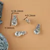 Plata Xizang Imitación Estilo Chino Nuevo Joyería Antigua Plata de Imitación Cuentas Espaciadoras Accesorios Hueco Estilo Étnico Pixiu Pulsera de Cristal DIY