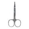 Tijeras de Belleza LMLTOP de Punta Fina y Redonda de Acero Inoxidable Tijeras para Recortar Cejas Cutícula y Vello Nasal Tijeras Curvas para Pestañas