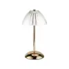 Luminária de Mesa Retrô Popular de Cristal com Dimerização de Três Cores, LED por Toque, Luxo Leve, Atmosfera de Alto Padrão, Luminária de Cabeceira para Quarto Interno