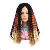 Extensión de cabello con dedos de 18 pulgadas para mujer africana con trenza sucia y pasión, peluca de fibra química con trenza sucia y gancho de mano, comercio exterior