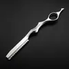 Navalha Afina Cabelo Colorida de Alumínio Aeronáutico, Navalha de Corte de Cabelo, Suporte para Navalha com 10 Lâminas de Navalha