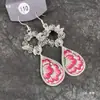 Pendientes de Pieza Bordada Vintage Bordados a Mano de Estilo Étnico de Moda, Colgantes de Oreja Pequeños Cortos con Borlas, Joyería de Plata Miao de Yunnan para Mujeres