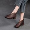 Shanghai Jieju 2024 Otoño Nuevo Plástico Hecho a Mano Tejido Botas Pequeñas de Documental Pequeñas Versátiles Cómodas Casuales Zapatos para Mujer