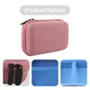 Bolsa de Armazenamento para Cabo de Dados Rígida Eva Rosa Tecido Oxford Caixa de Armazenamento para Fones de Ouvido Armazenamento de Cabo de Dados Bolsa de Armazenamento Eva