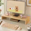 Soporte elevador para computadora de escritorio con base para pantalla, bandeja para teclado y cajón para organización de escritorio de oficina