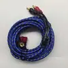 Cable de Audio para Coche 5m 1.2m 3m Cable de Audio Azul Perlado Múltiples Especificaciones Cable de Señal para Modificación de Coche
