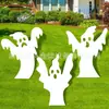 Cartão de Fantasma Luminoso de Halloween de Origem Transfronteiriça Cartão para Festa no Jardim Cartão Decorativo Luminoso de Terror para Exterior