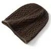 Cachecol 2026 Outono/Inverno Novo Feminino de Alta Qualidade Cor Sólida Flor Dupla Aran Quente Moda Casual Borda Dobrada Gorro de Tricô