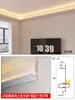 Pálpebra dupla canaleta de luz luminosa sem teto montada na superfície luz linear linha de canto liga de alumínio LED