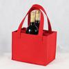 Bolsa de fieltro al por mayor transfronteriza para vino tinto, bolso de mano de 6 botellas con capas para vino tinto, bolsa de vino de regalo creativo, se puede personalizar el LOGO