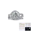 Anel de Comércio Exterior Tonglin Anel de Prata Esterlina S925 Amazon Anel Cruzado de Braço Torcido Exagerado Fashion Europeu e Americano com Moissanita