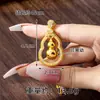 Collar Colgante de Calabaza Inteligente de Zirconia Más Vendido para Mujer, Aretes Antiguos de Oro Arena, Estilo Palacio, Joyería Duradera, Venta Directa