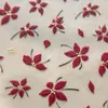 Adesivos de Unha com Padrão de Formiga e Folha de Ouro, Design de Pistilo de Flor Vermelho Brilhante, Adesivos de Unha Simples para o Dia a Dia Fábrica YT9179