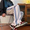 Pantalones de primavera y otoño para hombre, pantalones deportivos de moda, moda nacional, pantalones rectos holgados de pierna ancha, estilo Hong Kong, marca de moda ins, pantalones casuales